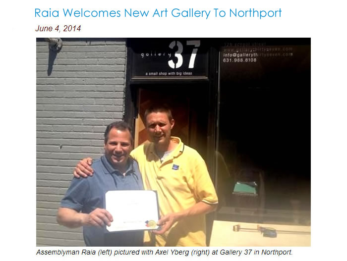 Raia Welcomes Gallery 37 To Northport Raia Welcomes Gallery 37 To Northport
